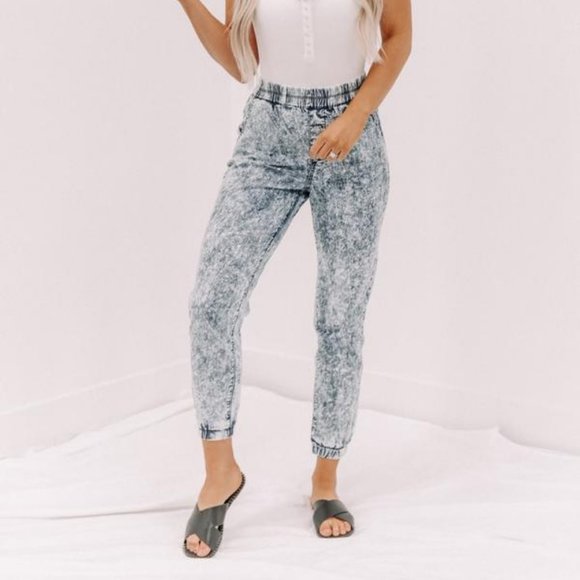 Lane 201 Pants - Acid Wash Joggers